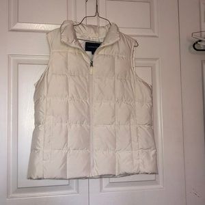 Lands End white vest